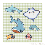 Ocean Creatures Art Print | Elaine Girls