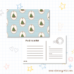 Christmas at Home Patterned Postcard | Elaine Girls