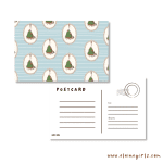 Christmas at Home Patterned Postcard - Image 2