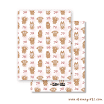 Pink Gingerbread Dreams Greeting Card - Image 2