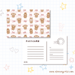 Pink Gingerbread Dreams Postcard | Elaine Girls
