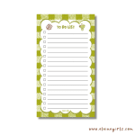 Frog's Tall Gingham Notepad 4.25" x 7.5" - Image 2
