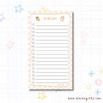 Bun's Tall Checkered Notepad 4.25" x 7.5" | Elaine Girls