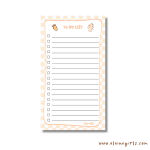Bun's Tall Checkered Notepad 4.25" x 7.5" - Image 2