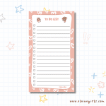 Cow's Tall Hearts Notepad 4.25" x 7.5" | Elaine Girls