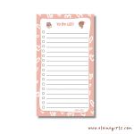 Cow's Tall Hearts Notepad 4.25" x 7.5" - Image 2