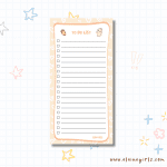 Bun's Standard Hearts Notepad 4.25" x 8.5" | Elaine Girls
