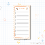 Bun's Standard Checkered Notepad 4.25" x 8.5" | Elaine Girls