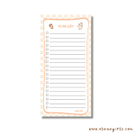 Bun's Standard Checkered Notepad 4.25" x 8.5" - Image 2