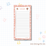 Cow's Standard Hearts Notepad 4.25" x 8.5" | Elaine Girls