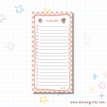 Cow's Standard Checkered Notepad 4.25" x 8.5" | Elaine Girls
