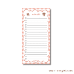 Cow's Standard Gingham Notepad 4.25" x 8.5" - Image 2