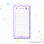 Cat's Standard Gingham Notepad 4.25" x 8.5" | Elaine Girls