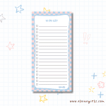 Standard Soft Checkered Notepad 4.25" x 8.5" | Elaine Girls