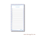 Standard Soft Checkered Notepad 4.25" x 8.5" - Image 2