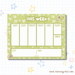 Frog's Weekly Hearts Notepad | Elaine Girls