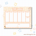 Bun's Weekly Hearts Notepad | Elaine Girls