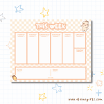 Bun's Weekly Checkered Notepad | Elaine Girls