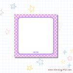 Cute Check Petite Notepad 3.5″ x 3.5″