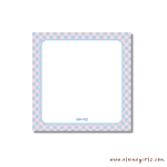 Soft Check Petite Notepad 3.5″ x 3.5″ - Image 2