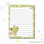 Frog's Classic Hearts Notepad 4.25" x 5.5"| Elaine Girls