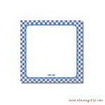 Bold Check Petite Notepad 3.5″ x 3.5″ - Image 2