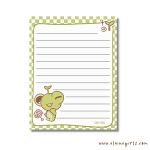 Frog's Classic Checkered Notepad 4.25" x 5.5" - Image 2