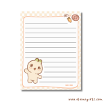 Bun's Classic Checkered Notepad 4.25" x 5.5" - Image 2