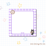 Cat's Gingham Petite Notepad 3.5″ x 3.5″