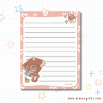 Cow's Classic Hearts Notepad 4.25" x 5.5"| Elaine Girls