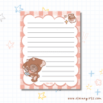 Cow's Classic Gingham Notepad 4.25" x 5.5"| Elaine Girls