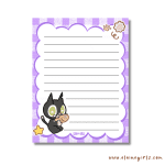 Cat's Classic Gingham Notepad 4.25" x 5.5" - Image 2