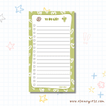 Frog's Tall Hearts Notepad 4.25" x 7.5" | Elaine Girls