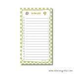 Frog's Tall Checkered Notepad 4.25" x 7.5" - Image 2