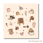 Books and Coffee Art Print - Image 2