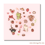 Valentine's Sweets Art Print | Elaine Girls