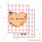 "Be Mine" Valentine's Cookie Greeting Card | Elaine Girls