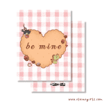 "Be Mine" Valentine's Cookie Greeting Card - Image 2