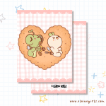 Frog & Bun Valentine's Greeting Card | Elaine Girls