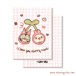 Cherry Love Valentine's Greeting Card - Image 2