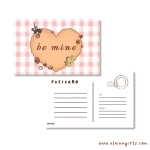 "Be Mine" Valentine's Cookie Postcard - Image 2