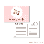 "Be My Sweet" Valentine's Postcard - Image 2