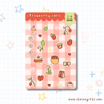 Strawberry Core Sticker Sheet | Elaine Girls