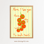 Tomato Mom Large Art Print | Elaine Girls