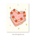 Vintage Cake Large Art Print - Image 2