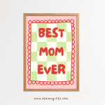 Best Mom Large Art Print | Elaine Girls