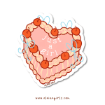 Vintage Cake Sticker - Image 2