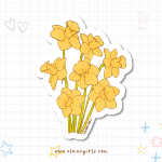 Daffodil Sticker | Elaine Girls