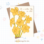 Daffodil Mother's Day Card | Elaine Girls