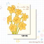 Daffodil Mother's Day Card - Image 2
